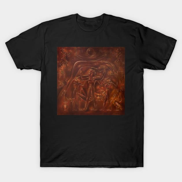 "Shu with Geb and Nut" T-Shirt by RobTalo